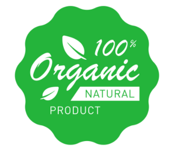 100% Organic Natural Product Badge