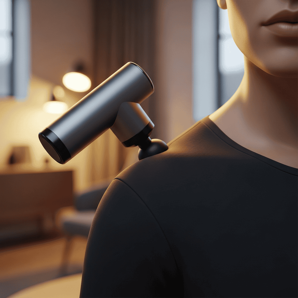 portable massage gun recovery tech dropshipping product for pain relief