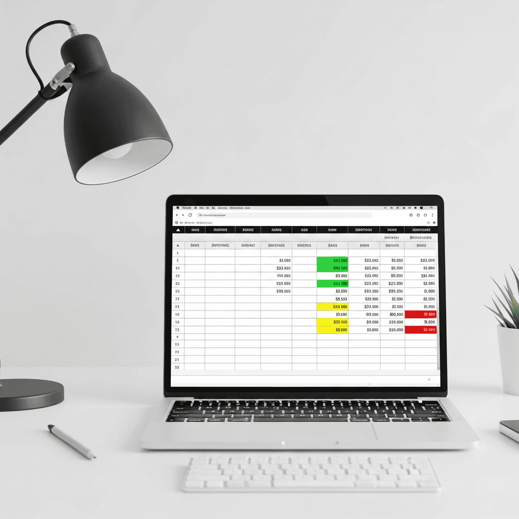 shipping cost variance tracking spreadsheet with tiered alert thresholds for dropshipping