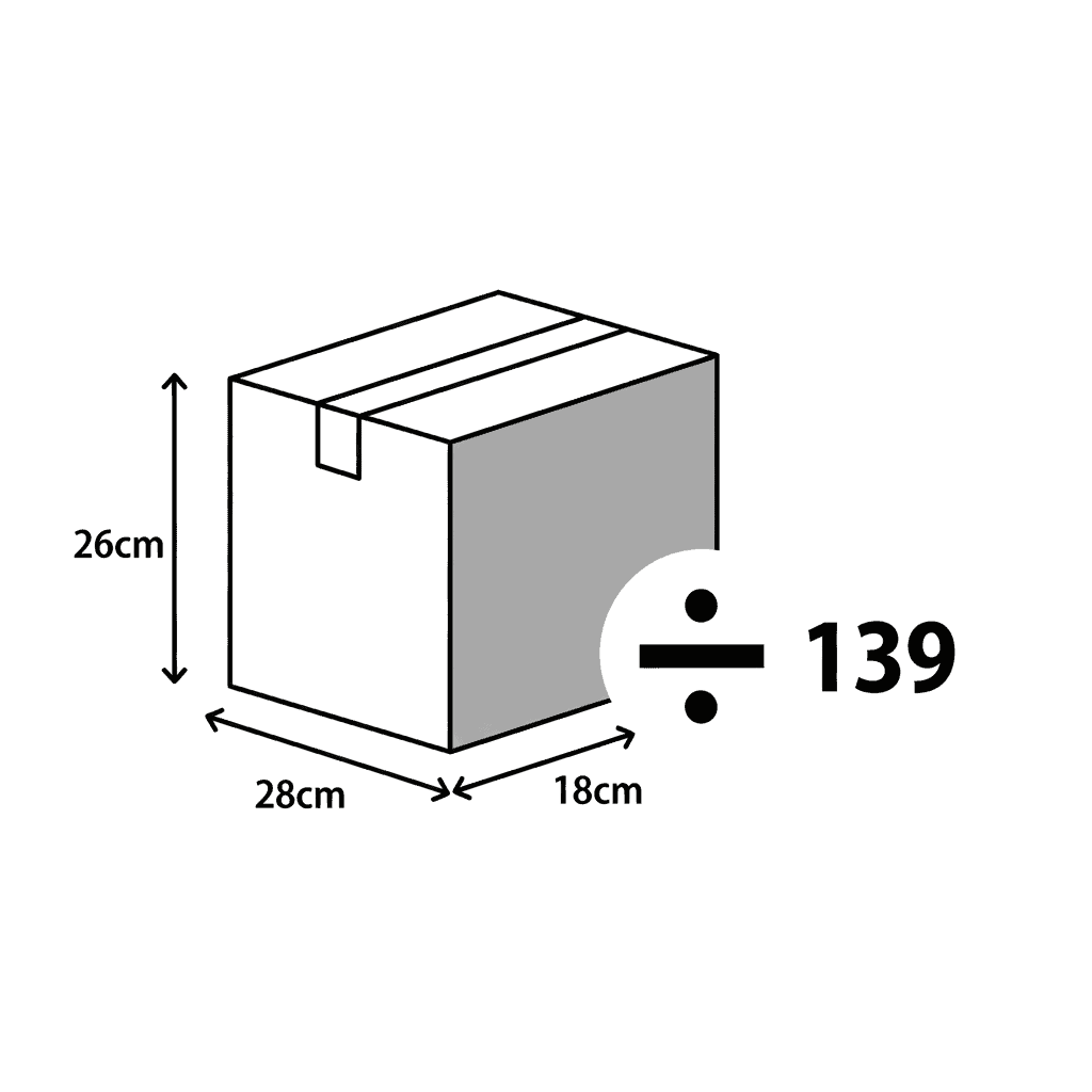 dimensional weight formula diagram for dropshipping bulky product shipping calculation