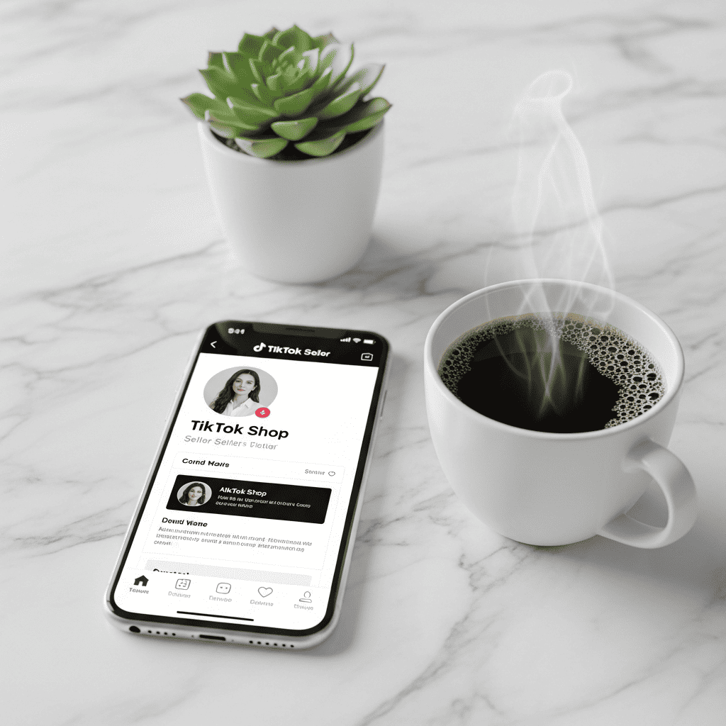 optimized TikTok Shop seller profile setup on mobile device for small business
