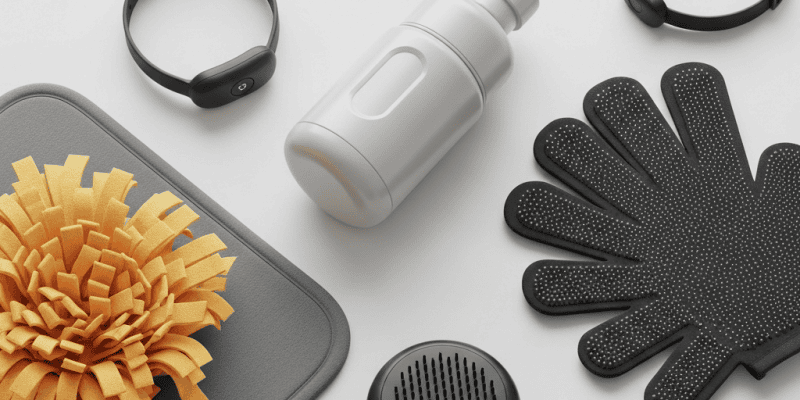 dog cleaning products and trending animal electronics