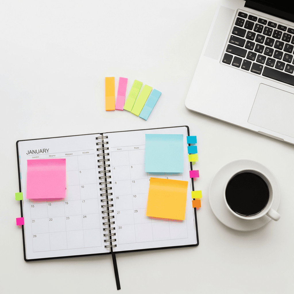 dropshipping seasonal planning calendar notebook for January product launches