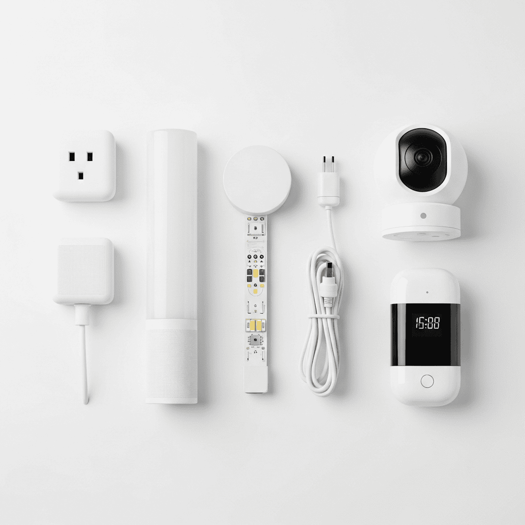 profitable smart home products for dropshipping store flat lay arrangement