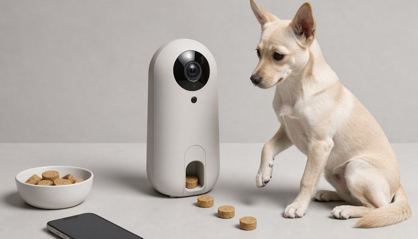 smart pet tech camera treat dispenser trending dropshipping product