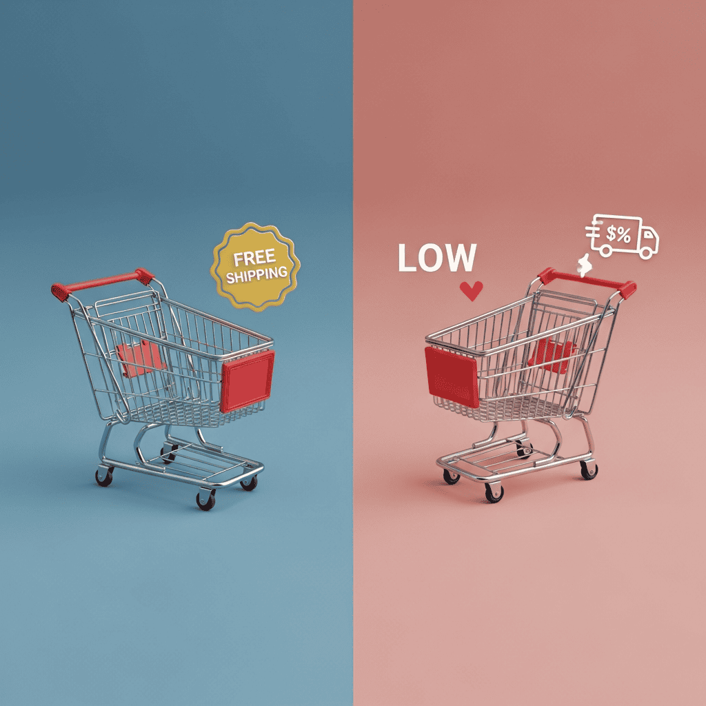 dropshipping pricing strategies comparing free shipping versus flat rate for bulky products