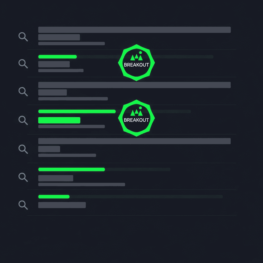 google trends breakout queries revealing emerging dropshipping niches with rising demand