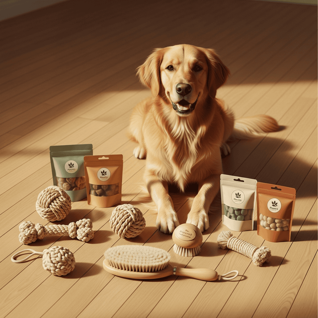 eco-friendly pet products for dropshipping including hemp toys and natural grooming items