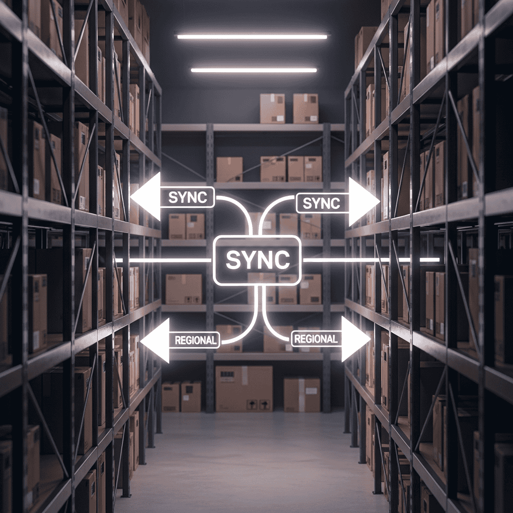 real-time inventory syncing across multi-region TikTok Shop warehouses
