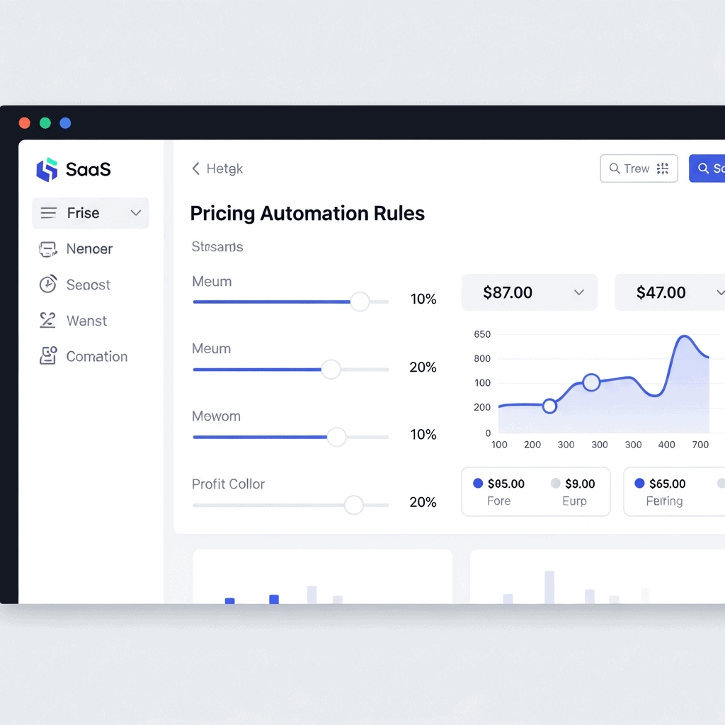 dropshipping pricing automation dashboard showing markup rules and profit calculations