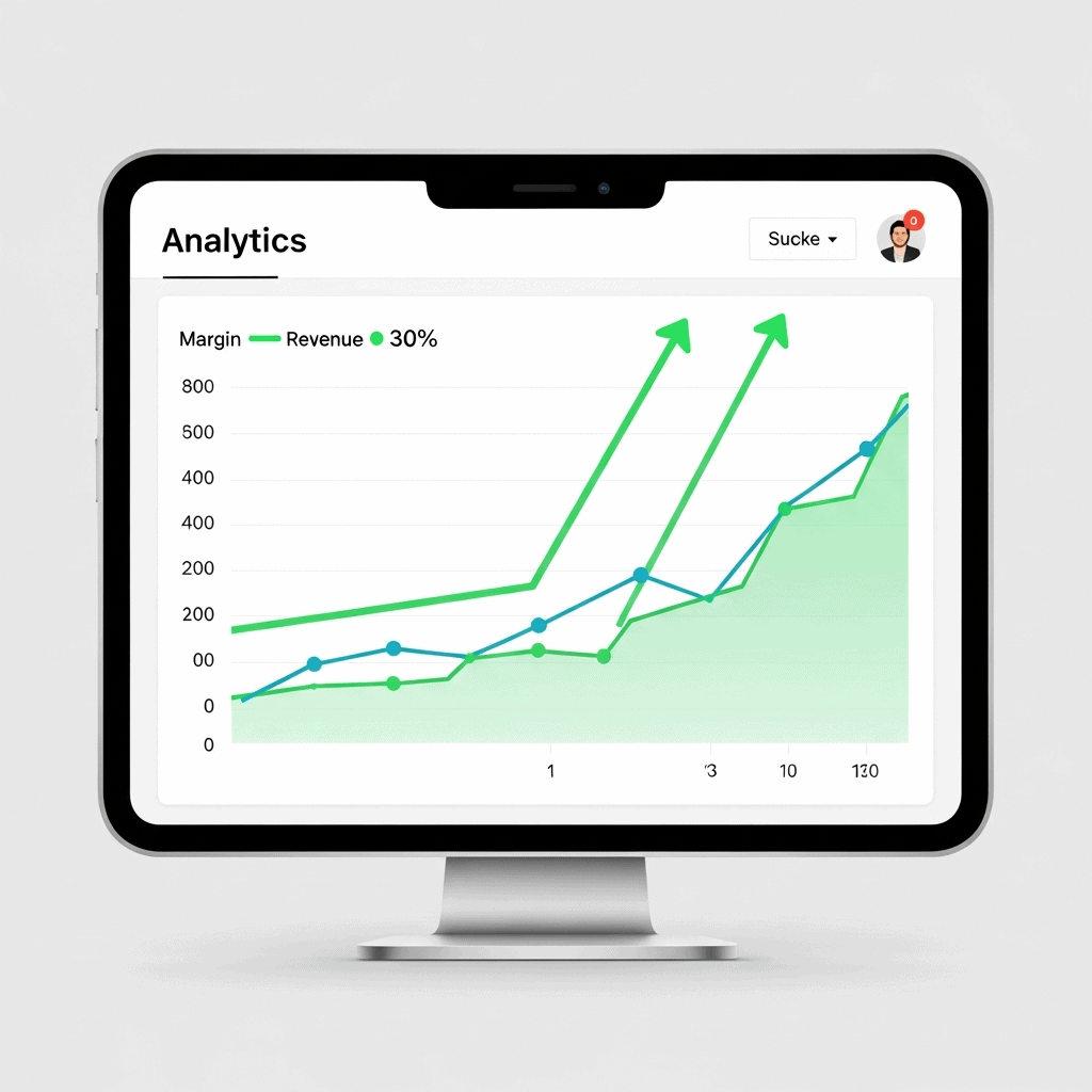 auto-pricing AI agent performance metrics showing margin optimization results