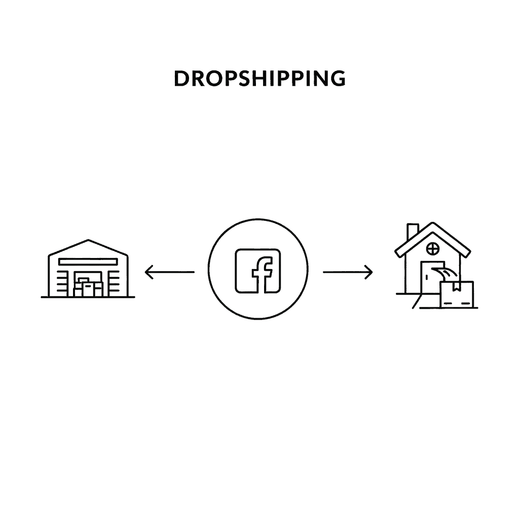 facebook marketplace dropshipping fulfillment process from supplier to customer