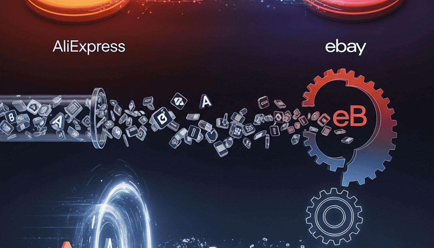 Dropified platform connecting eBay and AliExpress for seamless dropshipping.