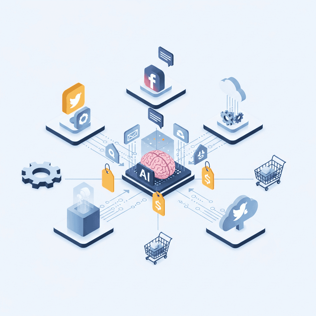data source integrations feeding auto-pricing AI agent for e-commerce optimization