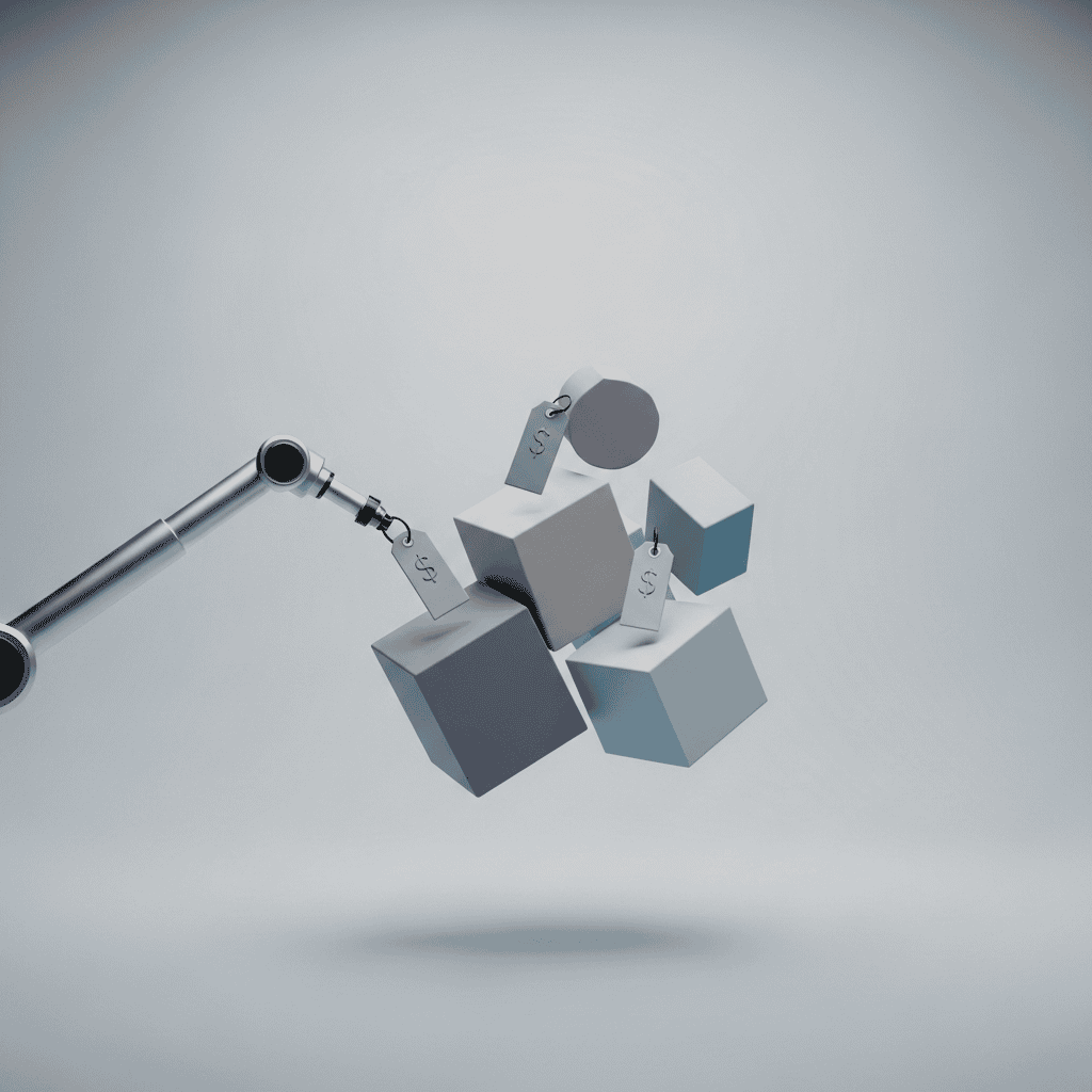 AI-powered automated pricing agent adjusting product price tags for margin optimization
