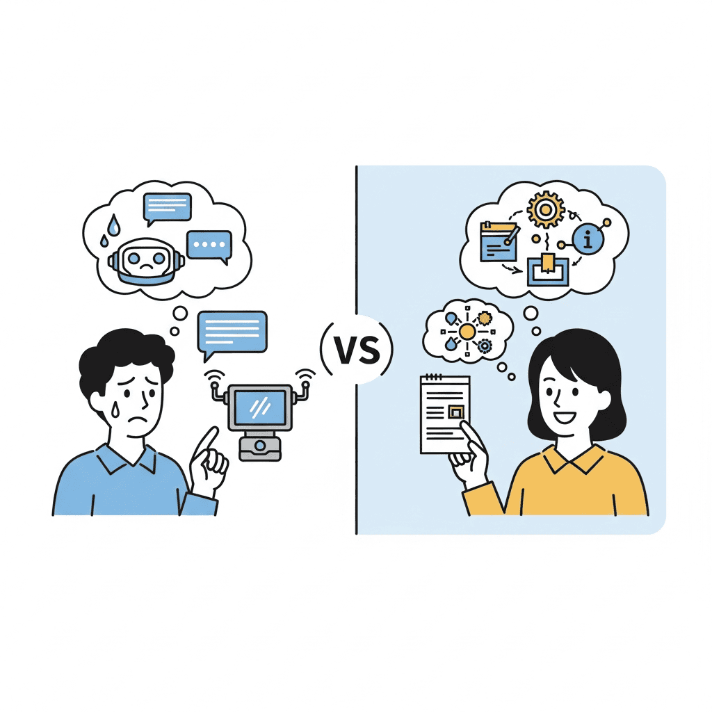 scripted chatbot versus AI agent ecommerce customer support comparison