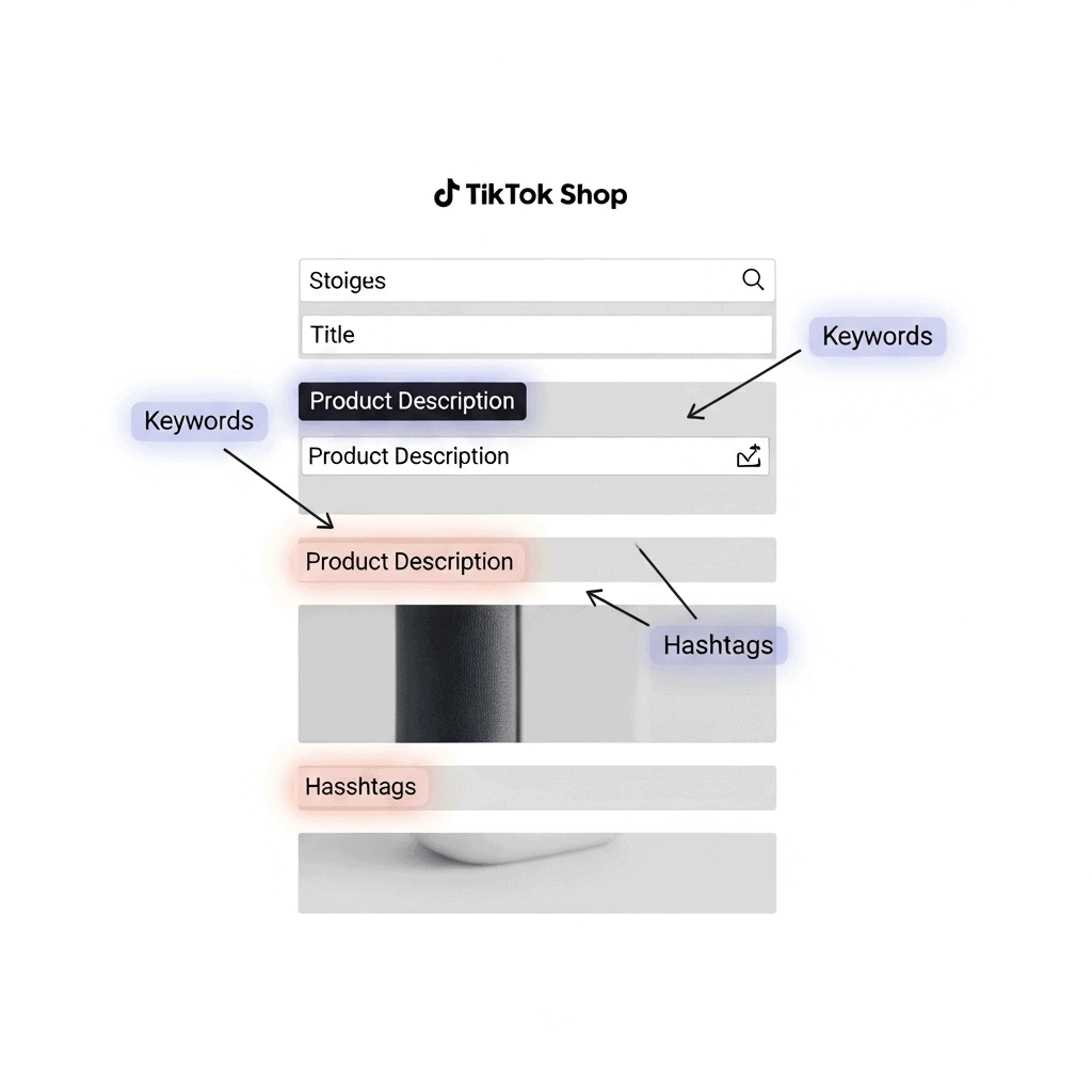 TikTok Shop product listing keyword optimization placement guide