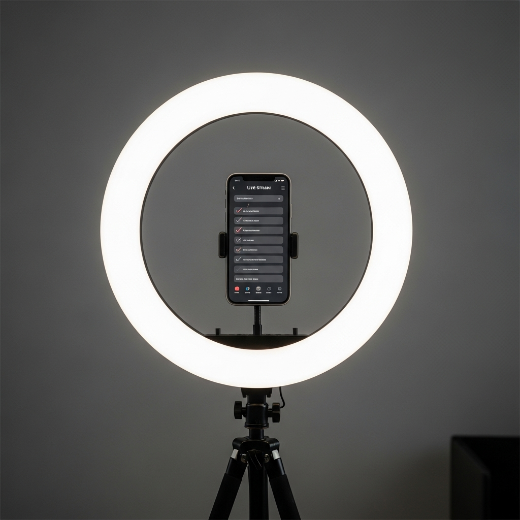 TikTok Shop live stream setup with hook script checklist for seller preparation