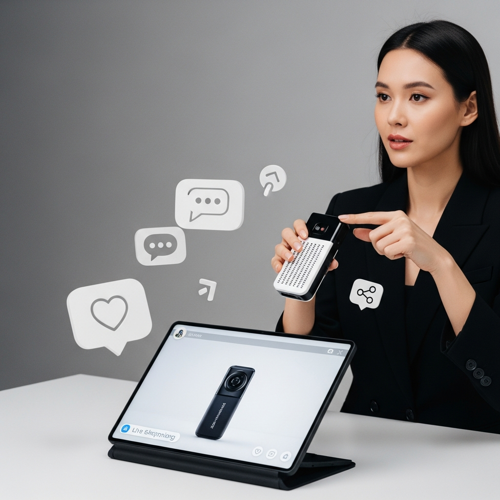 TikTok Shop live shopping event demonstrating substance first selling approach