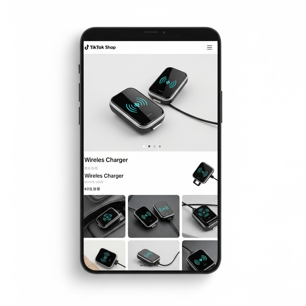 optimized tiktok shop product listing for phone mount wireless car charger
