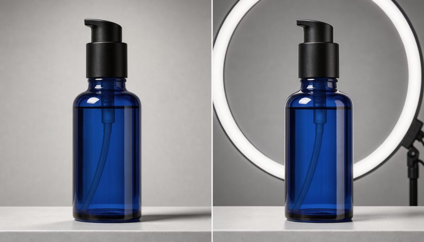 ring light before after comparison TikTok product demo lighting techniques