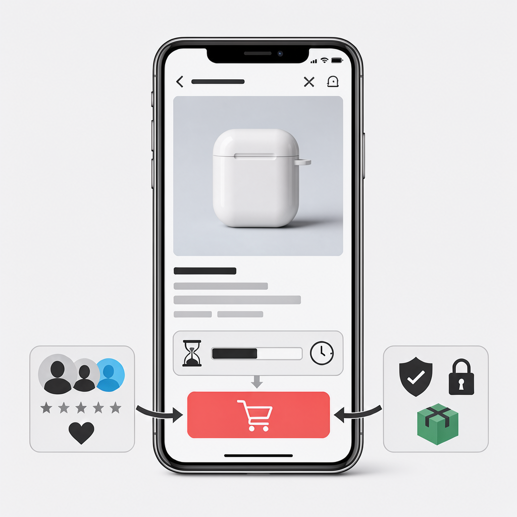 tiktok shop product page layout optimization diagram for conversion elements