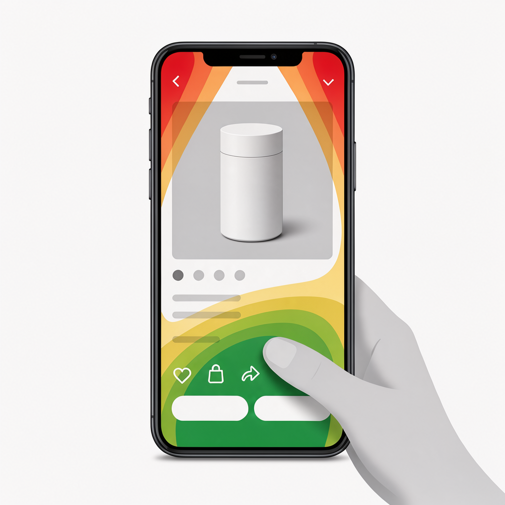 mobile thumb zone heatmap for tiktok shop add to cart button placement optimization